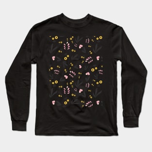 Flower Seamless Pattern Long Sleeve T-Shirt